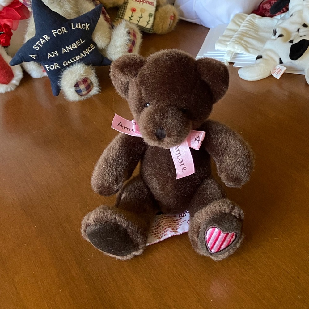Russ Berrie Bear Choco Amore Ribbon